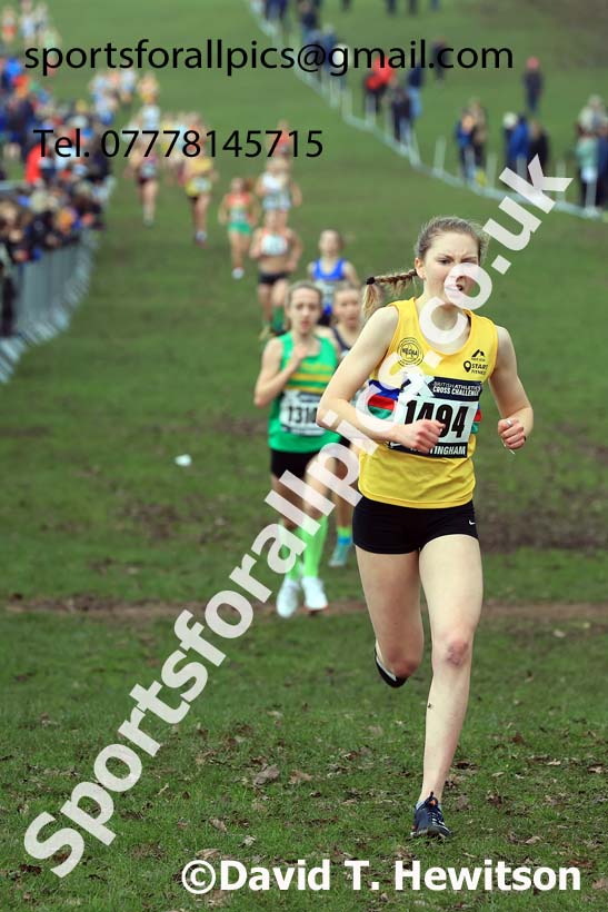 Womens Under-17s, 2024 CAU Inter Counties Cross Country Champs., Wollaton Park, Nottingham. Photo: David T. Hewitson/Sports for All Pics